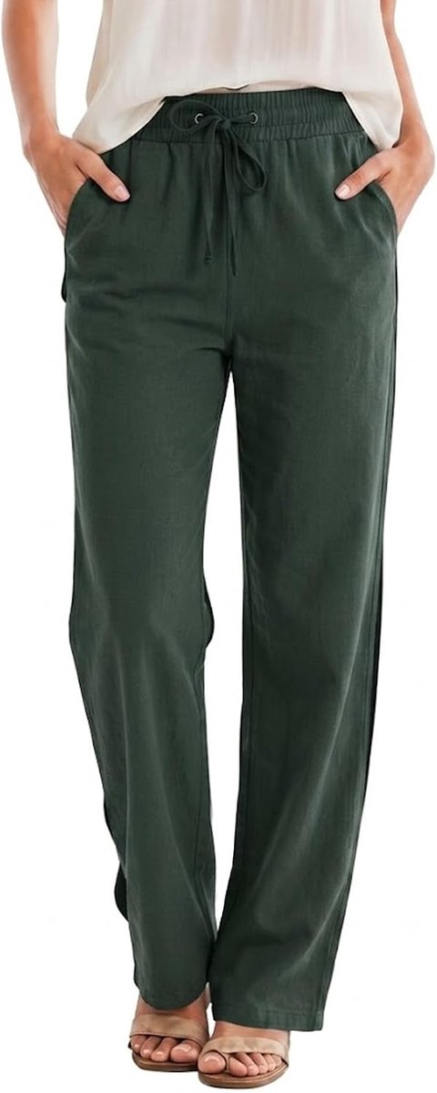 Broek dames lichte zomerbroek vakantie mousseline broek dames
