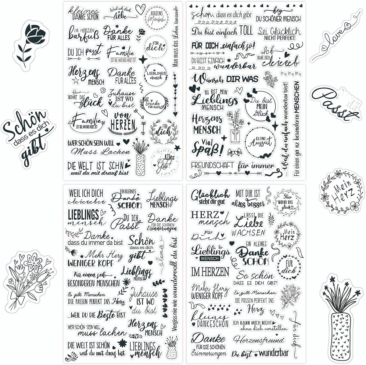 Rub On Sticker voor bruiloft - transparant - waterproof - perfect voor DIY decoratie - ShopVlot