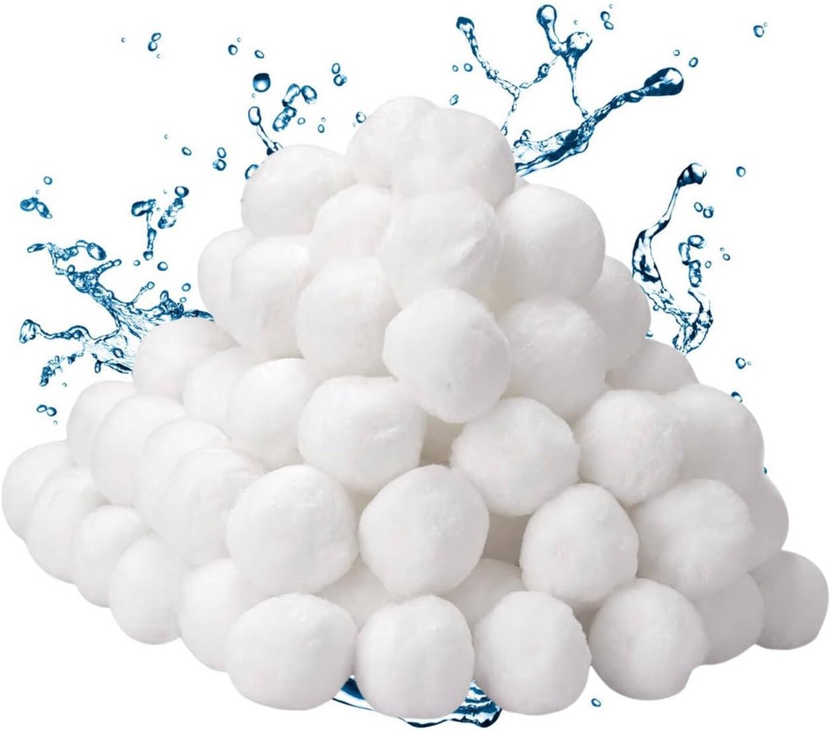 Filter Balls for Swimming Pool, 500 g, Reusable Filter Balls, Filter Balls for Sand Filter Systems, Reusable Pool - ShopVlot