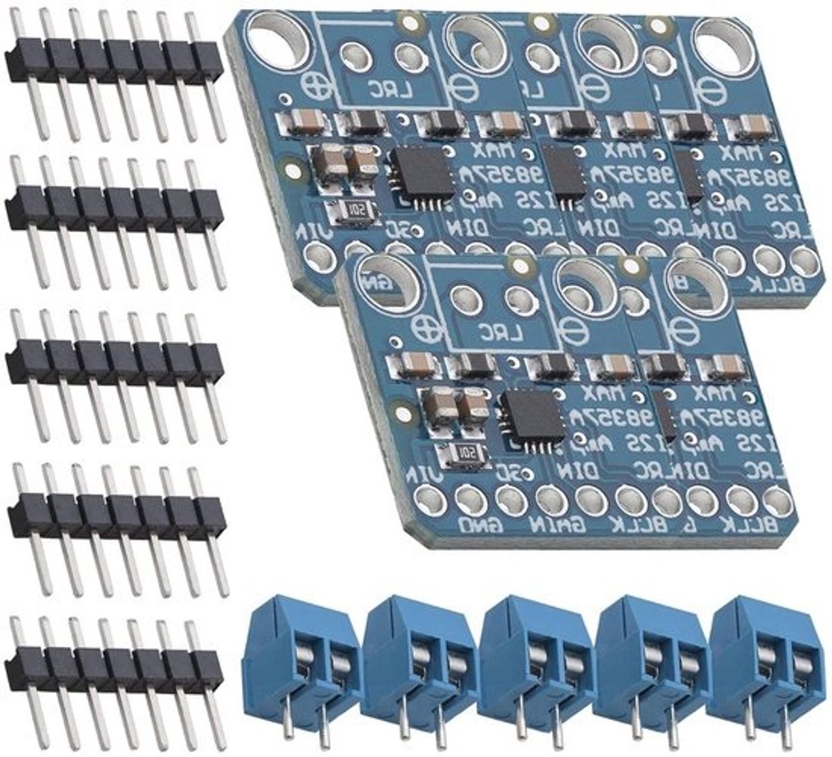 Audioversterkermodule - Klasse-D-breakout - Muziek afspelen - 3 watt uitgangsvermogen - 5 stuks - Onbekend