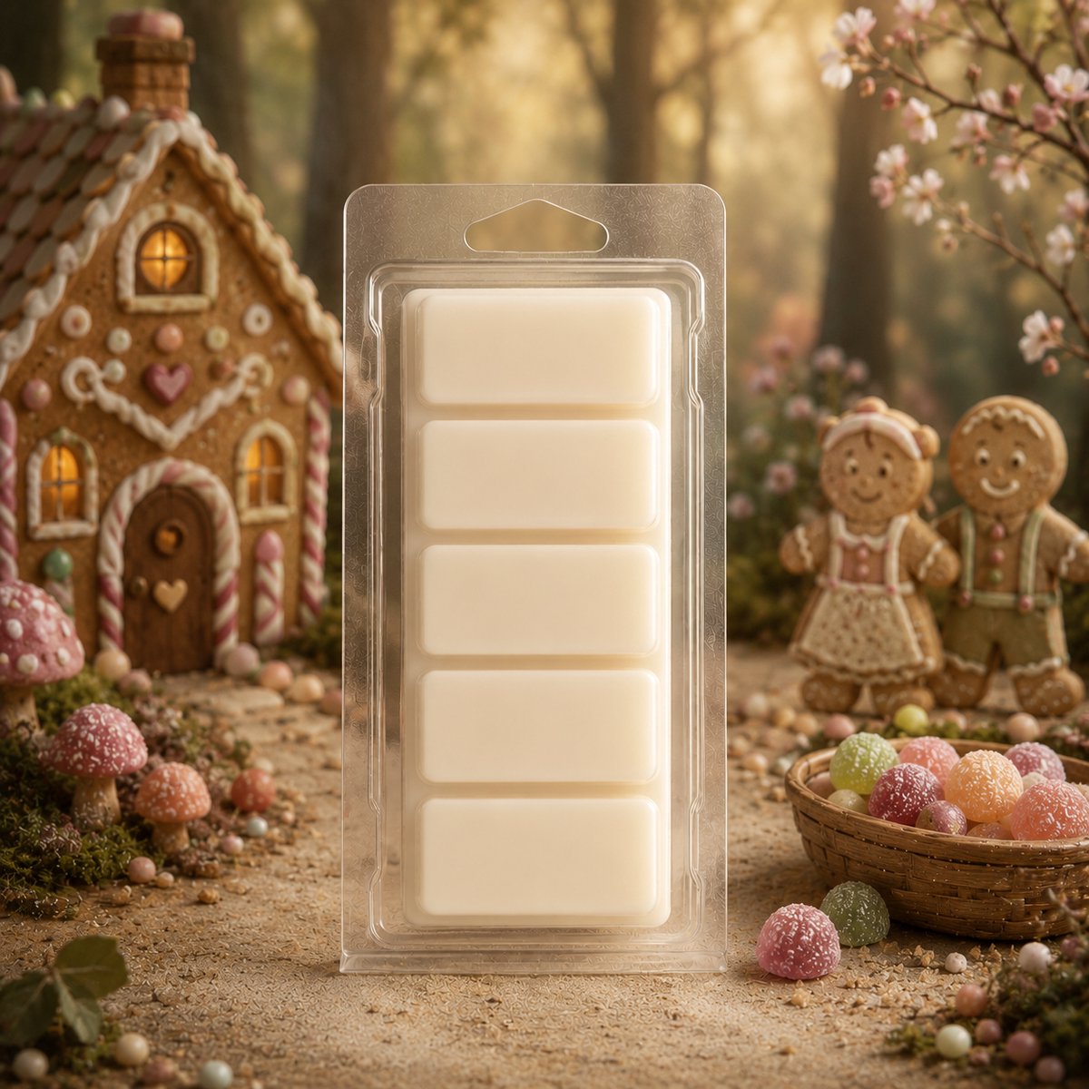 Anna's Geurenhuisje Waxmelts Hans en Grietje - Snapbar - 55 gram - Sojawas - Handmade - Dierproefvrij - Vegan - Huisparfum - Voor in geurbrander - Waxbrander - Geur in huis - Wax melt - Geurkaars - Parfum Creme