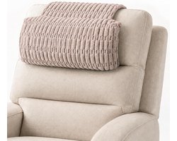 KZQ Ligkussen Met Verzwaarde Neksteun 43 Cm Khaki - Ergonomisch Ontwerp Voor Comfortabele Pasvorm En Extra Ondersteuning Tijdens Het Ontspannen