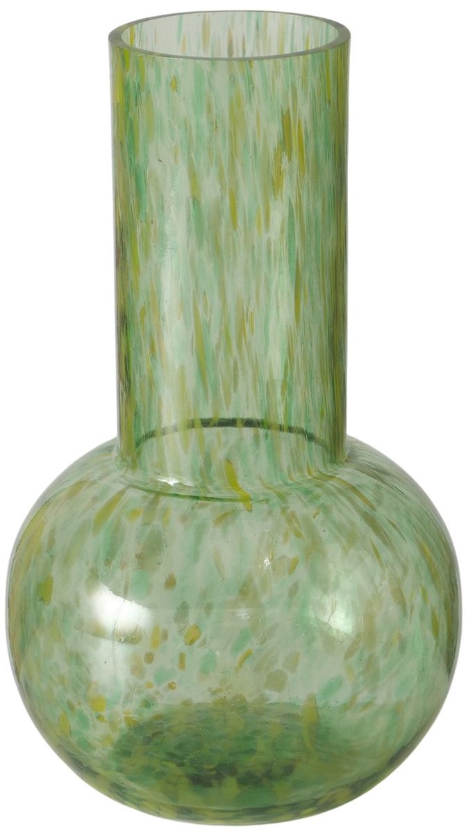 Boltze Home Vaas Gwen - Groen gemêleerd - Glas - 35 cm - Boltze