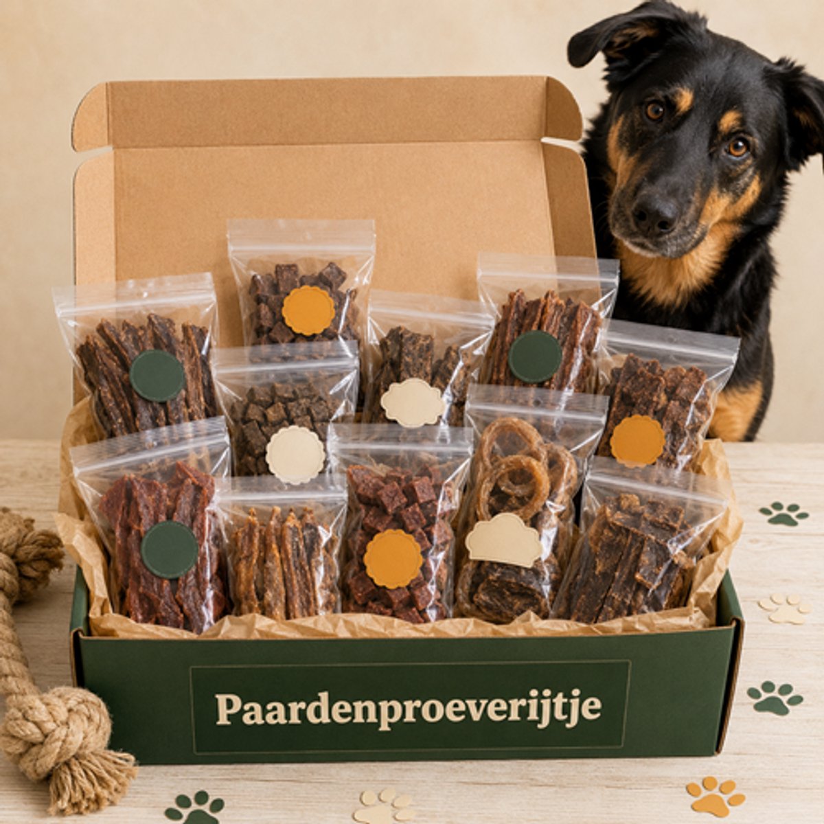 Animal King Paardensnacks voor Honden – Natuurlijke Hondensnacks – Paard Proeverijtje