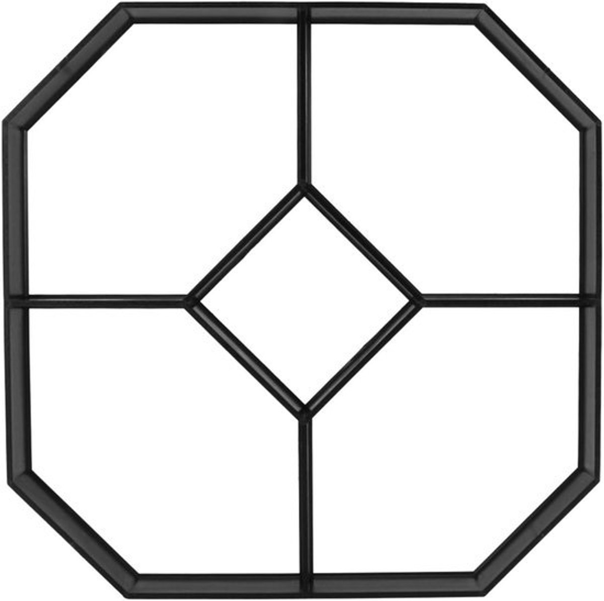 Betonmal - Tuinpadtegels - Voor het aanleggen van paden - Zeshoekig ontwerp - 40.5 cm - Zwart