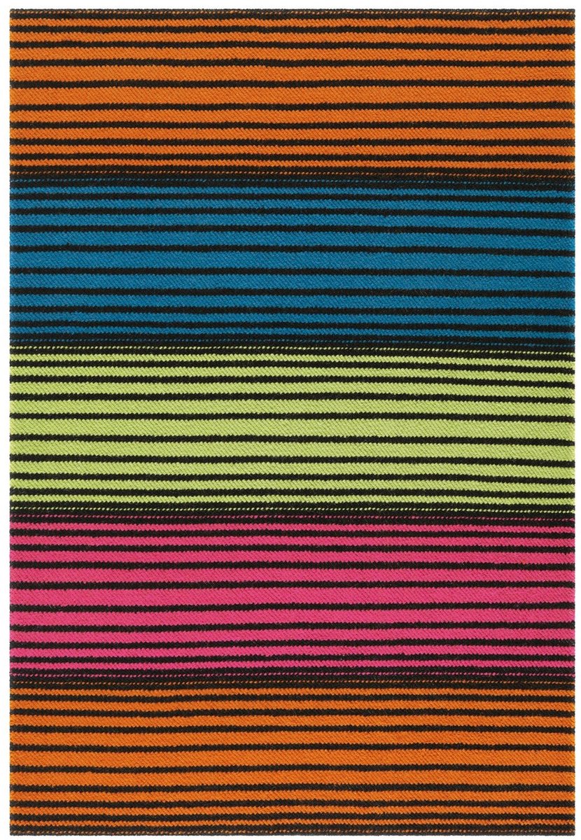 Dutch XXL Wollen Vloerkleed | Tapijt | Craft | Strepen | Multikleur