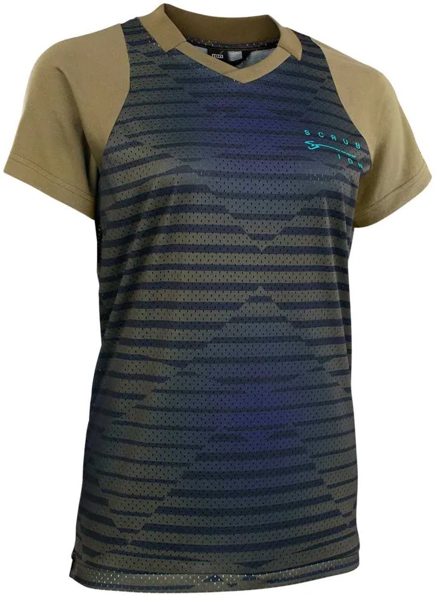 Ion Scrub Korte Mouw Wielertrui Groen,Blauw L Vrouw