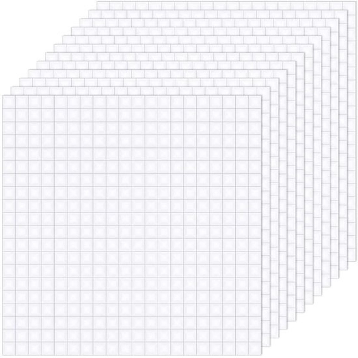 Allecta - Dubbelzijdige kleefpunten - 4800 stuks voor knutselen - Schuimrubberen puntstickers - Voor scrapbook, feest, bruiloft, DIY en kunst - Kantoorartikelen