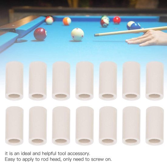 Biljartkeu Ferrules Reserveonderdelen Snooker Zwembad - 3 Maten (25 mm/18 mm/12,3 mm) van Merkloos — afbeelding 4