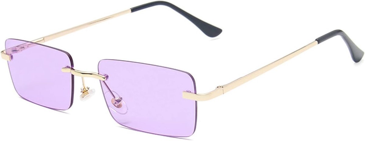 Randloze Zonnebril Vrouwen Designer Mode Gradient Zonnebril Shades Snijlens Dames Frameloze Brillen-C9