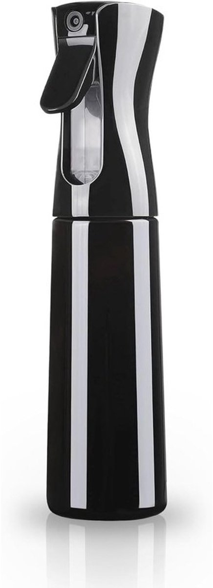 Ultrafijne continue spray - zwarte spuitfles voor haarstyling, planten en reiniging - 25 x 5 x 5 cm