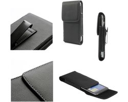Flip Riem Clip Metalen Case Holster Verticaal voor LG MAGNA - Zwart