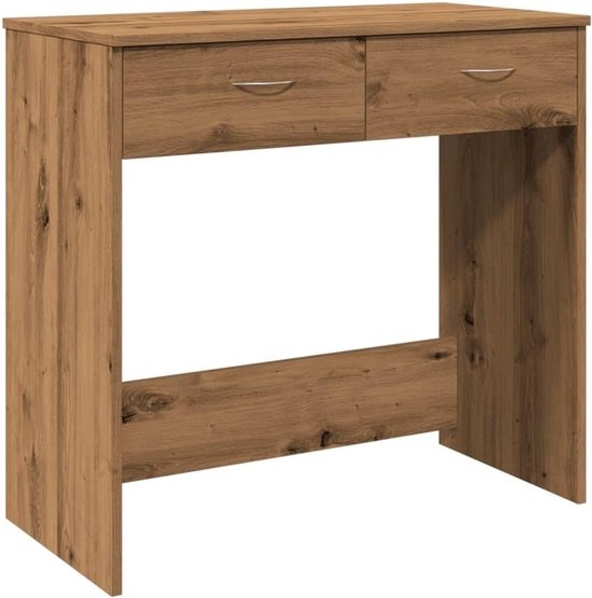 Stijlvol bureau - 80 x 40 cm - Laptoptafel en computertafel - in eikenkleur
