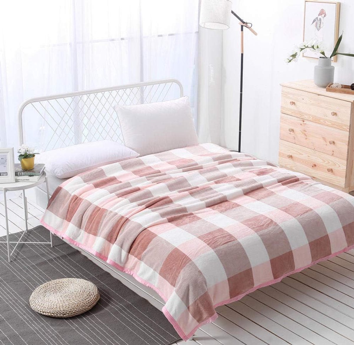 Fleece werpdekens Reisformaat - Superzachte donzige warme stevige bedspreien voor bank Microfiber deken -8_200x230cm