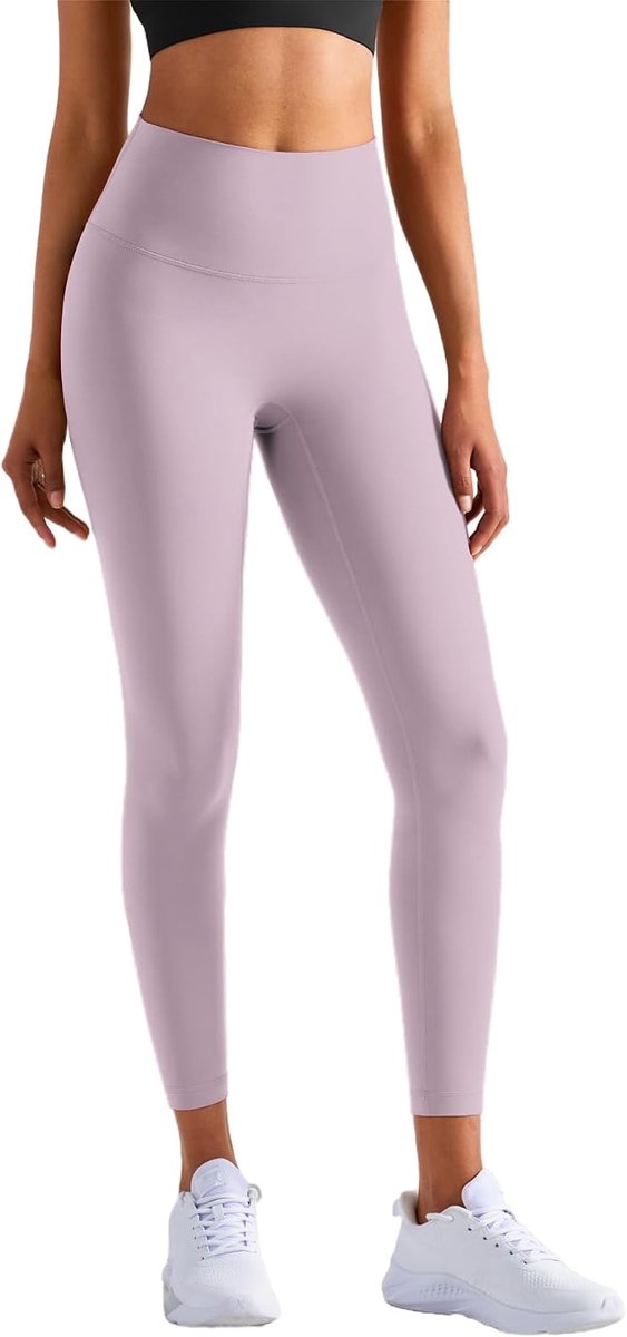 Sportlegging voor dames, hoge taille, naadloze sportbroek, lang, ondoorzichtig, yogabroek, gymlegging, zwarte buikweg, sportlegging, legging voor yoga, fitness