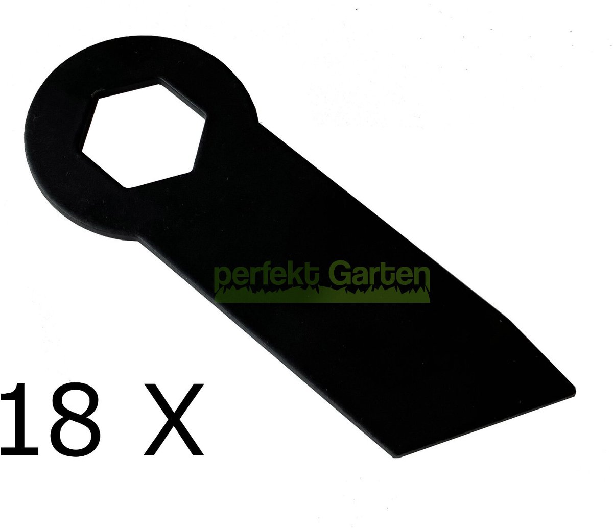 18 x 10,1 cm verticuteermes voor Fuxtec FX-BV140 / 480102, TREX TS0P00000