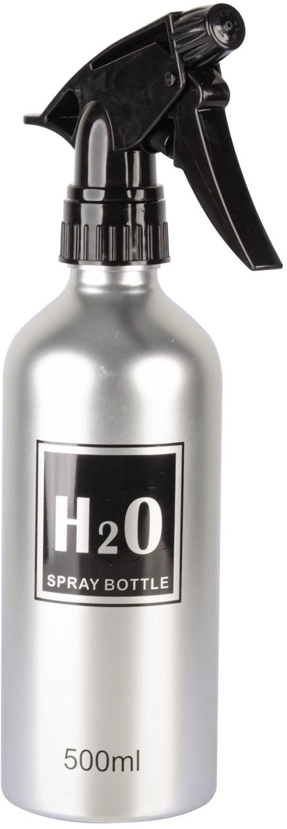 DKS Pro H2O Waterspuit Grijs 500ml - Professionele Kappers Sprayfles en Haarverstuiver voor Salon en Barber