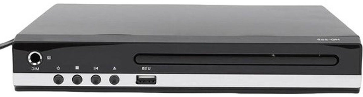Dvd-speler - Cd-speler - Home-entertainment - Speelt alle regio's af - Compact ontwerp - Zwart