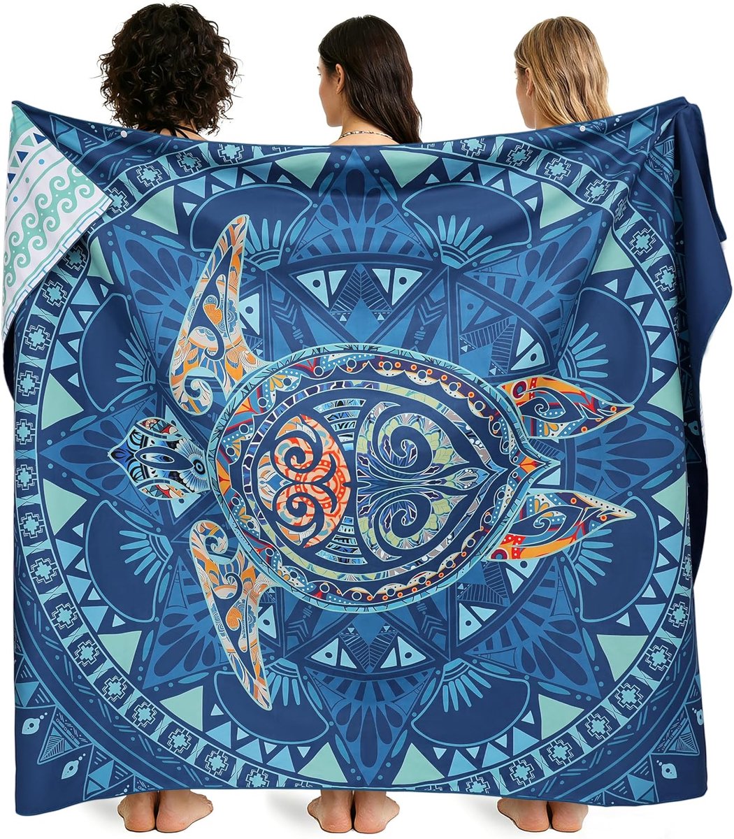 Strandhanddoek XXL 200 x 145 cm - microvezel - zacht en huidvriendelijk - sneldrogend - SnelShoppen
