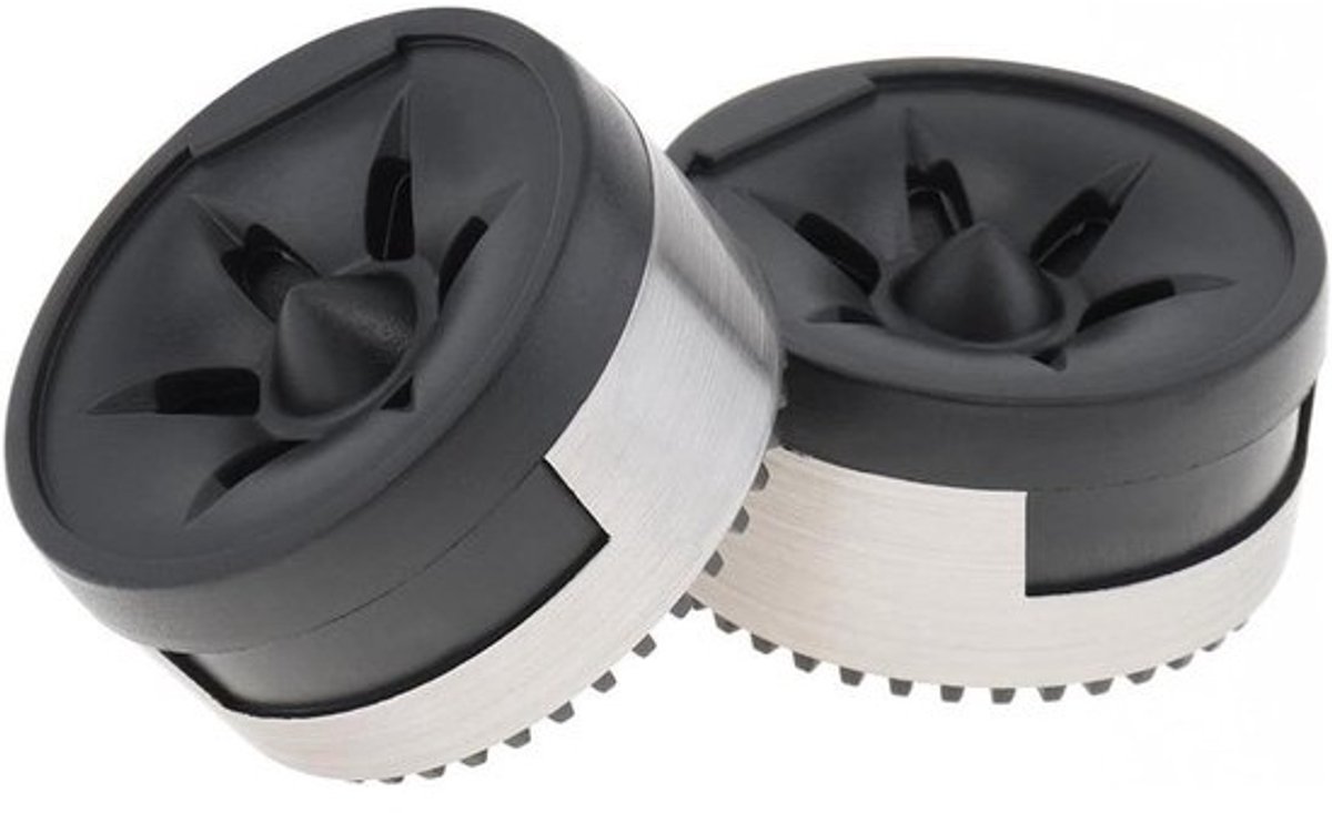 Mini-dometweeters - Luidsprekers voor hoge tonen - Voor beter autogeluid - Met ingebouwde crossover - Set van 2 stuks - Zwart