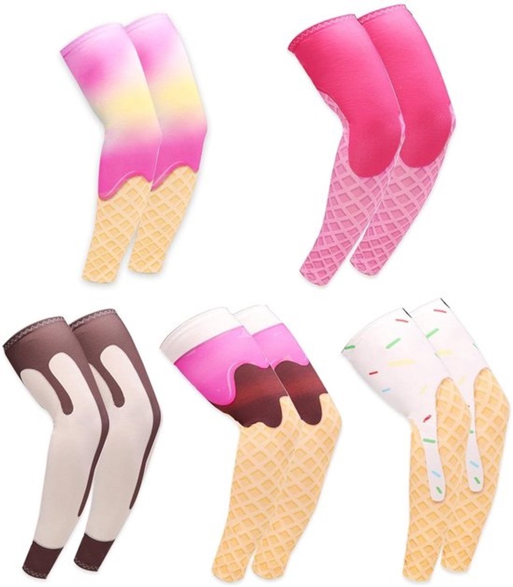 5 paar Ice Stockings - armbeschermers - Ademend, verkoelend en beschermend - voor buitenactiviteiten en sporten