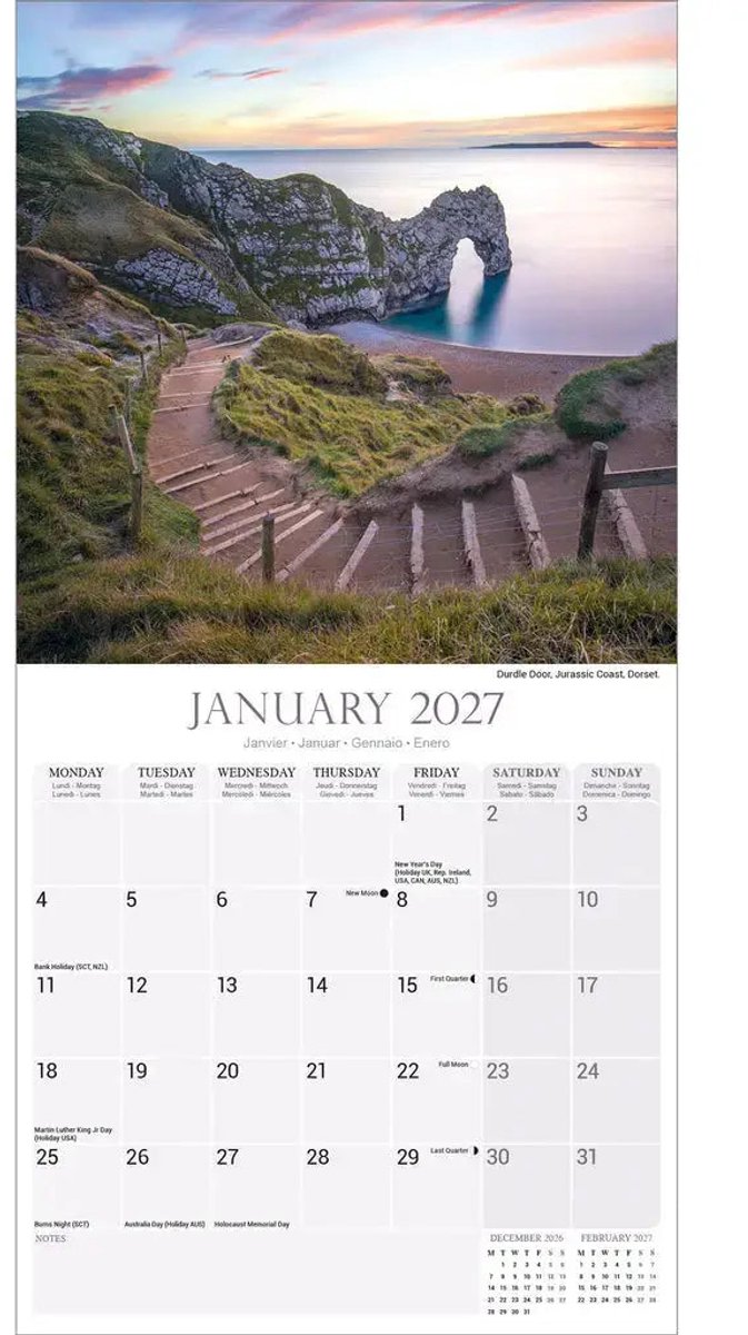 Engeland Kalender 2027