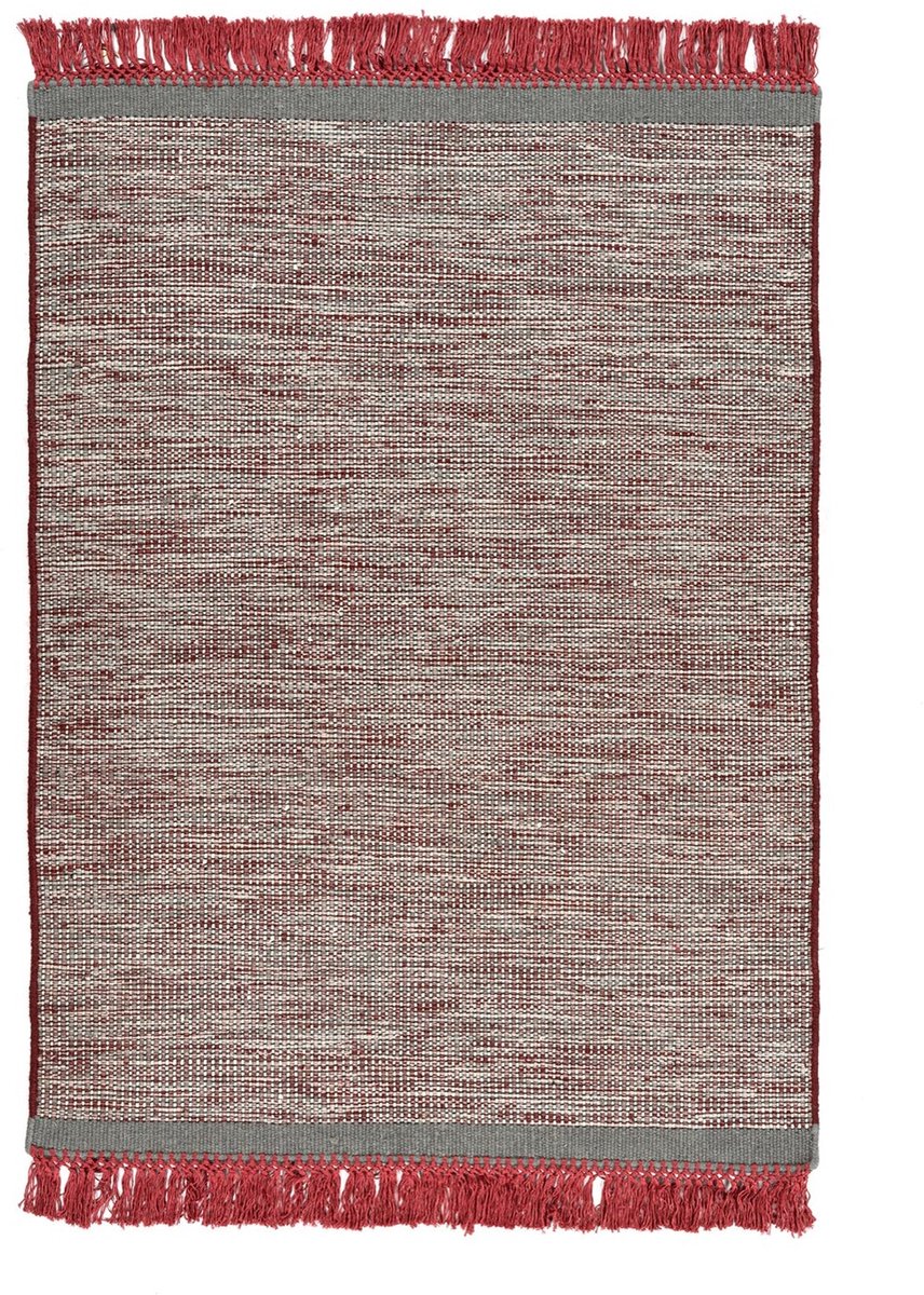 Dutch XXL Wollen Vloerkleed | Tapijt | Nomad | Gemeleerd | Rood | 170x240 cm