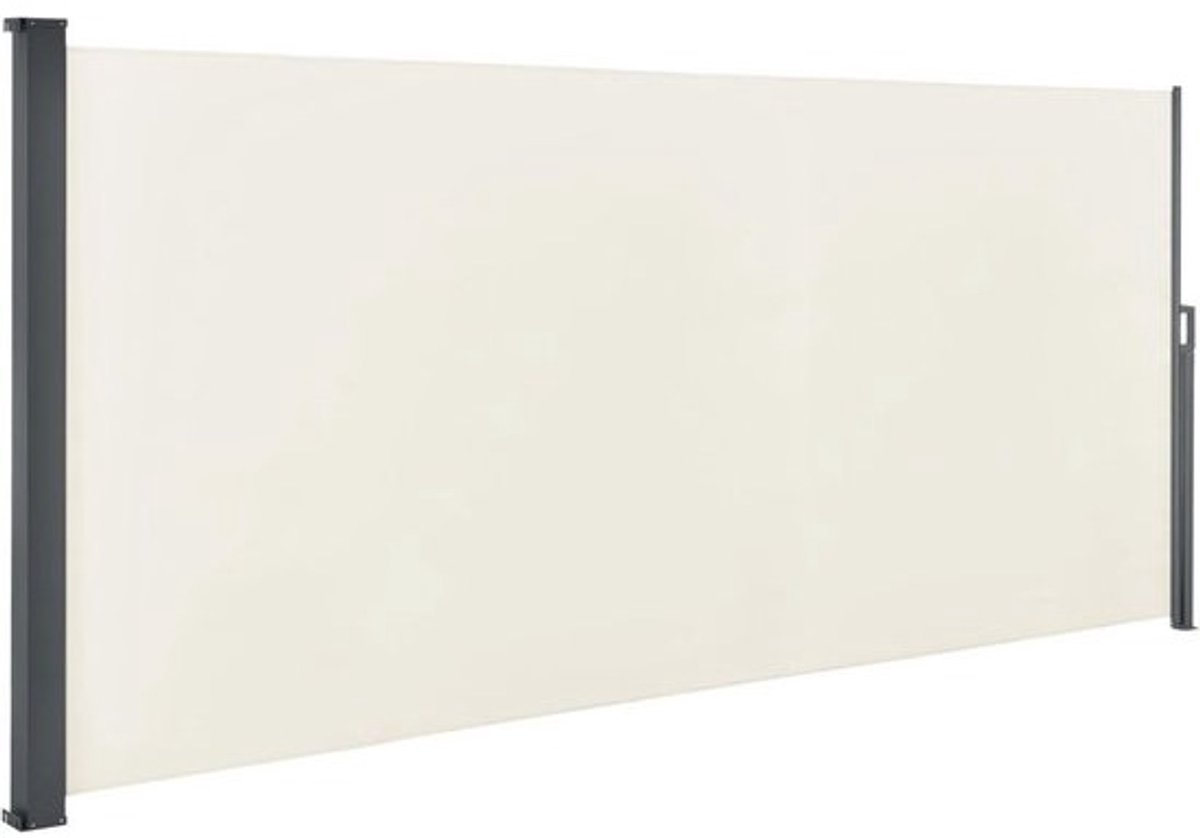 Uittrekbare Zijluifel voor Balkon en Terras - Privacybescherming - Beige 500x160 cm
