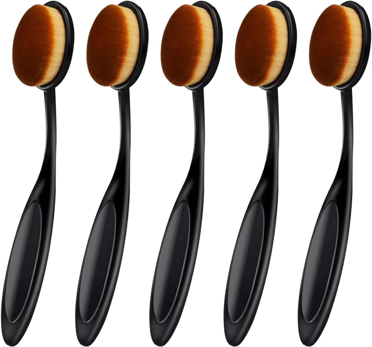 SnelShoppen - Ink Blending Brush Set 5-delige Set voor Make-up en Creatieve Klussen - Zachte Handgrepen, Kunststof Haren, Multifunctionele Blending Br