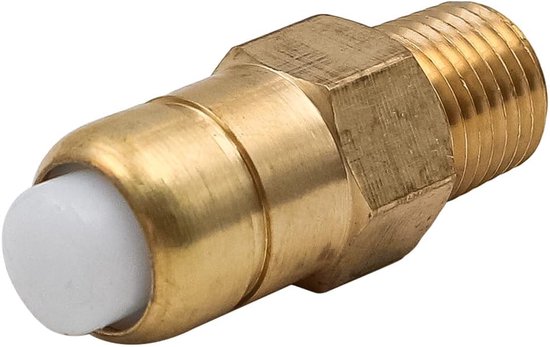 Veiligheidsklep 1/4 inch - Messing - Thermische ontlasting - Geschikt voor hogedrukreiniger - ShopVlot — afbeelding 2