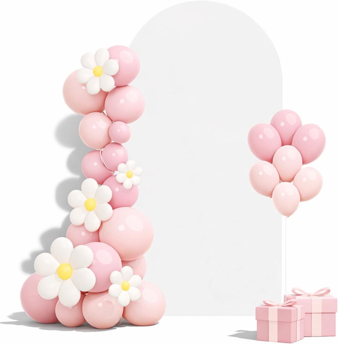 Arch achtergrond - 80x180cm wit - elastisch polyester - ideaal voor feestelijke gelegenheden - ShopVlot