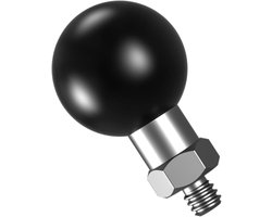 1 inch ball adapter, compatible with RAM Mounts B size double pedestal arm | Trailer Clutch Ball for Bike Motorcycle Mobile Phone Holder, for Action C