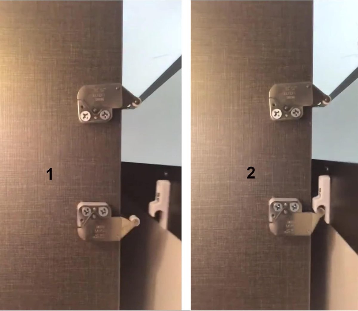 Inovra- Klink Hoge Kwaliteit - Drukknop Deurslot - Kastdeur Klink - Automatische Flap Catch - Pack van 15 - Roestvrij Staal