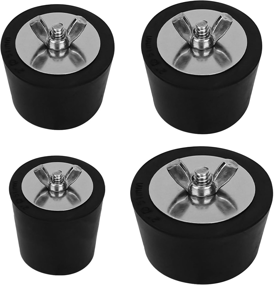 4 Sizes Rubber Pool Plugs, 25/32/38/51mm Pool Inlet Nozzle for Inground Pool, Prevents Frost Damage to Pools Drain - ShopVlot