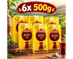 Caykur Rize Turist zwarte thee 6x 500g - Traditionele Turks thee