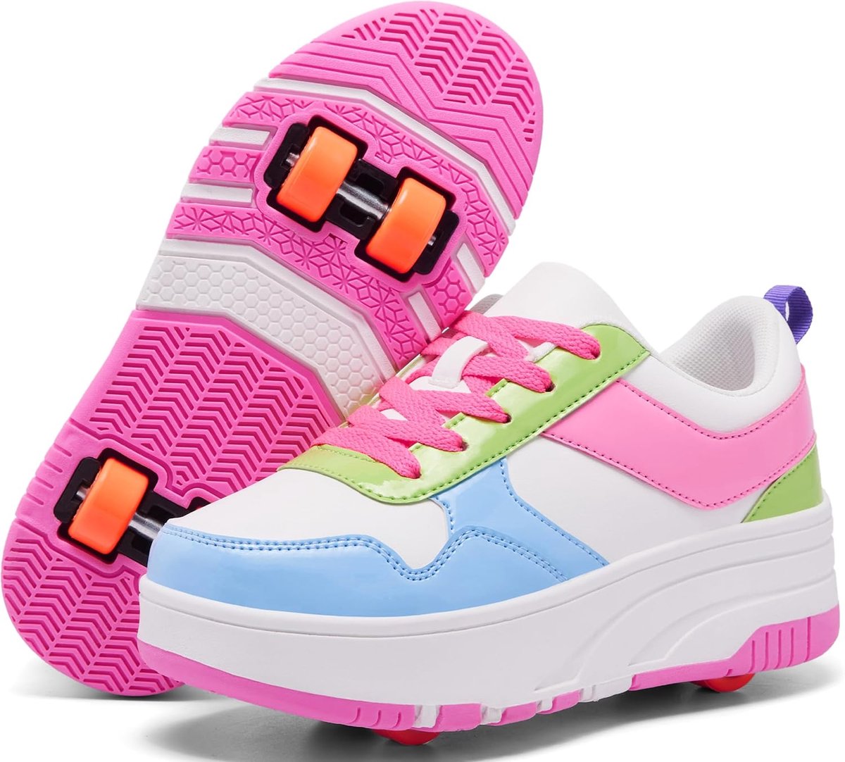 Rolschaatsen schoenen voor kinderen meisjes jongens afneembare wielen mode sneakers