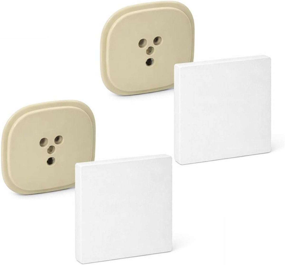 Afdekking speciaal ontworpen voor 3-fase telefoonstopcontact. Om op te steken, geen dubbelzijdig plakband. Afmetingen 85 x 85 mm (driefasenplaat)