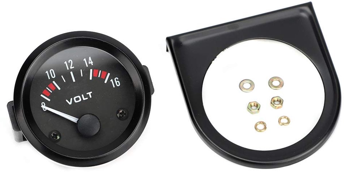 Voltmeter 12V Analoge Auto Universele 12V Voltmeter 52Mm 2In Voltage Meter Gauge 8 16V Bx100007