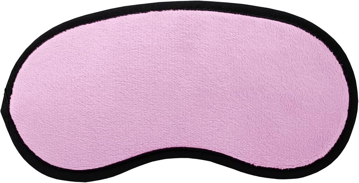 Slaapmasker in het donker, licht (slechts 7 g/m), oogmasker voor dames en heren, glad en zacht, ergonomische reisverband, verduisterende zonneklep voor slaaplicht (roze)
