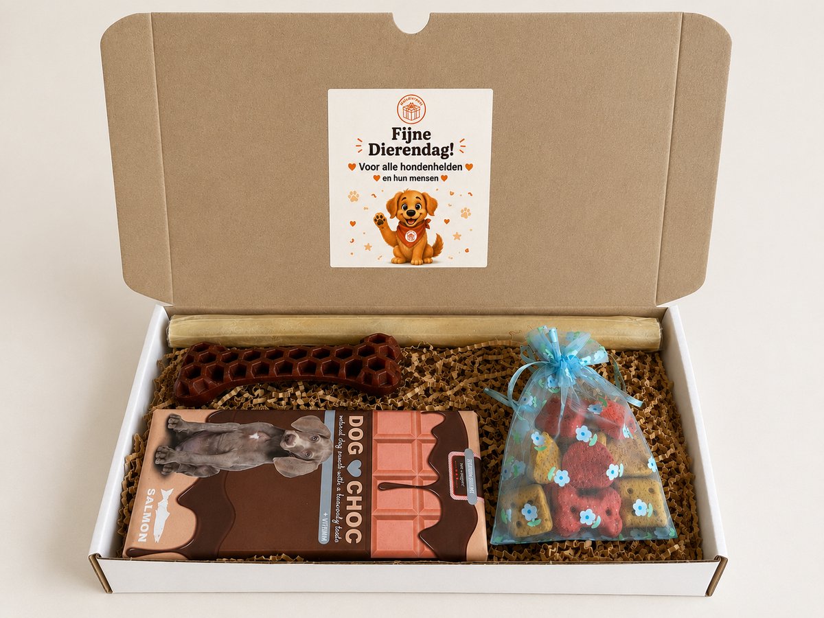 Dierendag hond brievenbus cadeau zalm