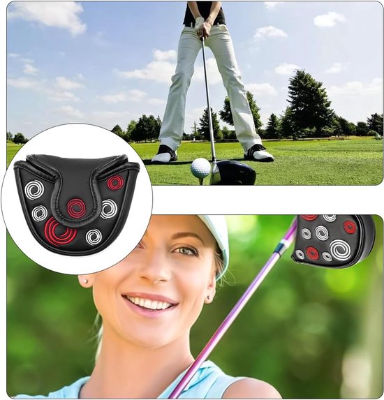 Allecto - Halfronde putterafdekking - Duurzame golfclubhoes - Verbeterde bescherming - Zwart - Clubveiligheid - Stijlvolle uitstraling - Geschikt van Allecto — afbeelding 5