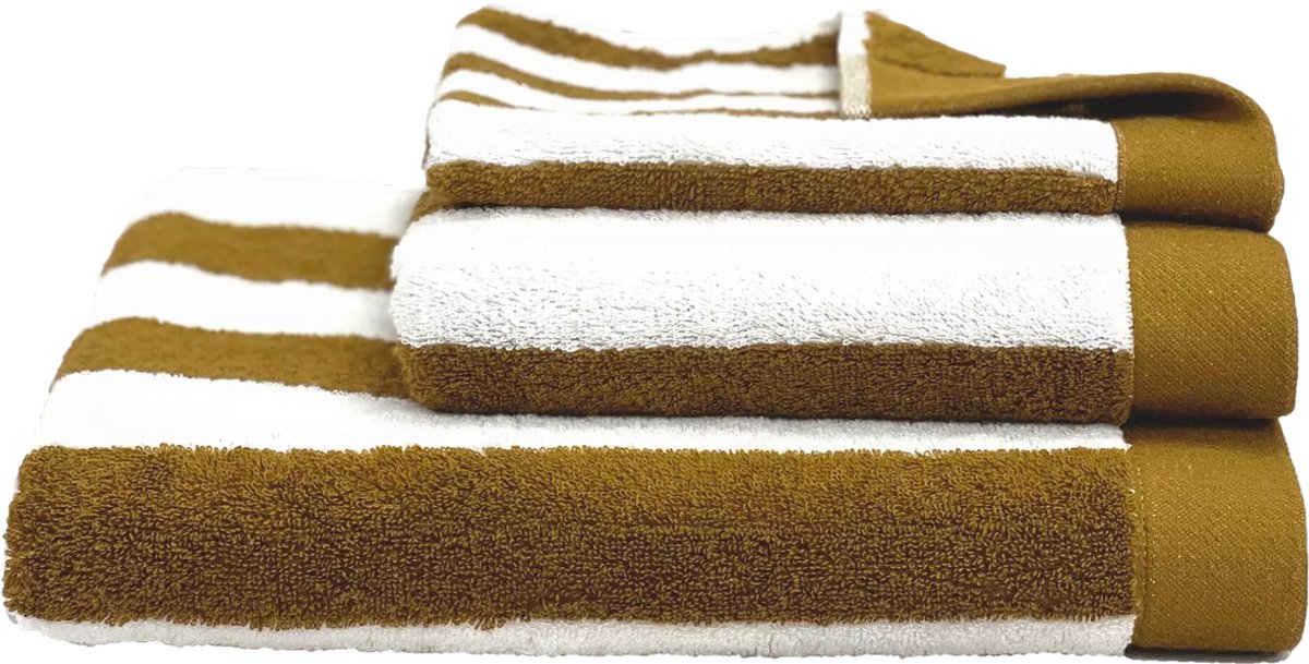 Santorini handdoek - gold - 90x140 cm