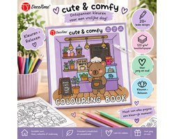 DecoTime Cute & Comfy Kleurboek – 20+ Designs – Creatief Kleurboek – Voor Jong & Oud