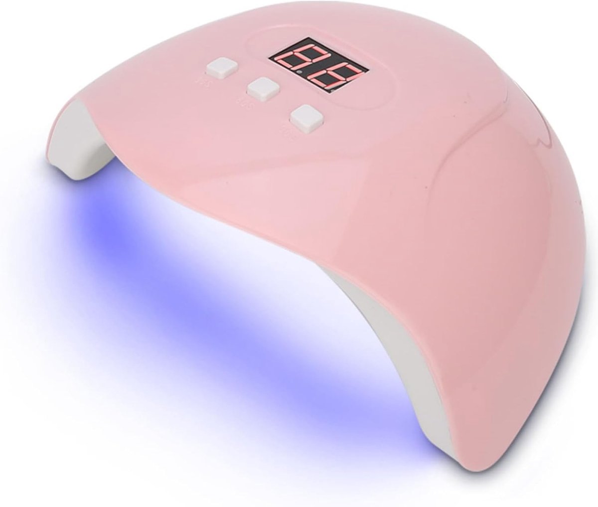 LED nagellamp 54W nageldroger gel nagellak LED UV-licht uithardende lamp Professionele nail art manicure tool met 3s 6s 9s timerinstelling (1#)