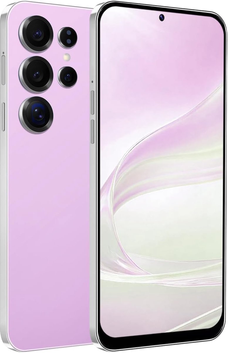 Mobiele telefoons met 6,6 inch HD-display, 4 GB + 32 GB ROM / 256 GB SD, 4G Dual SIM Dual Camera, Face ID + WiFi + GPS + OTG (roze)