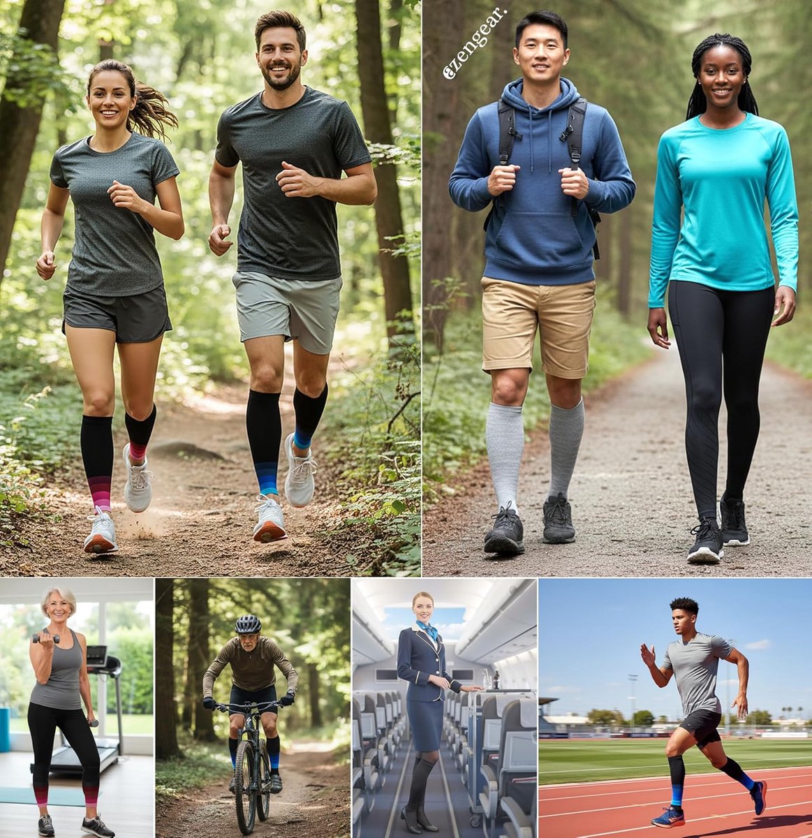 Kuit Compressie Sleeves, Steunkousen zonder Voet, Dames, Heren | Ondersteunt spierscheuren, hardlopen, krampen, herstel, beensteun voor sport, reizen, comfort de hele dag