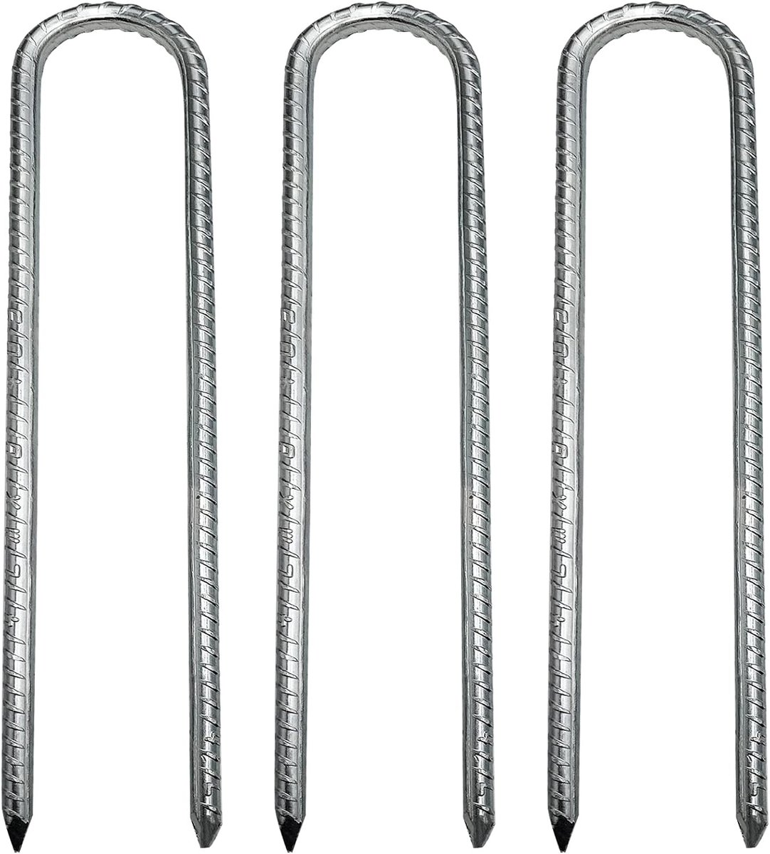 Tent Stalen haringen Nagels Trampoline nietjes Tuin Staak Grondankers Luifel Metalen Haken voor Omheining Swing Camping Graaf Verdediging Schuren (30 cm 3 stuks)