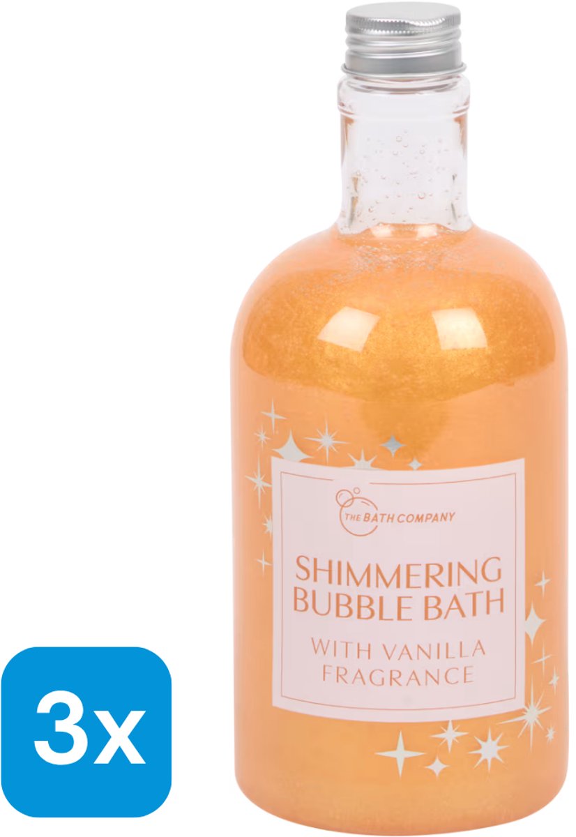 3x 750ml The Beauty Dept. shimmering badschuim