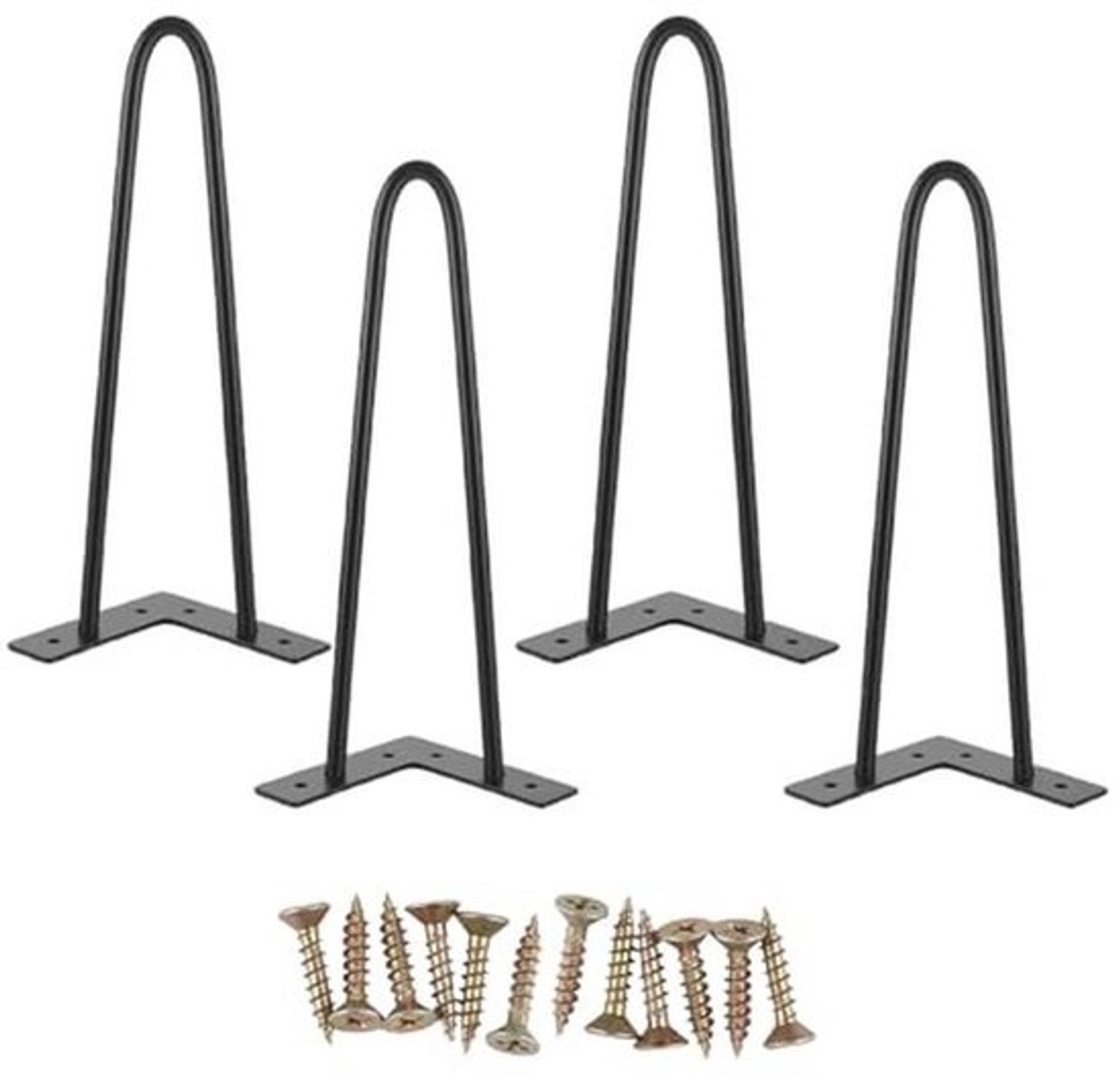 metalen haarspeldtafelpoten - 30 cm - set van 4 - voor meubels