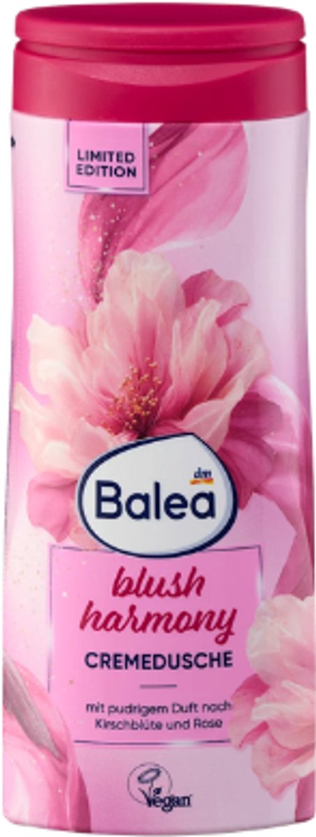 Balea Blush Harmony Douchegel - 300 ml | Kersenbloesem & Roos - Verzorgende Douchegel voor Gevoelige Huid | pH-Huidneutraal & Vegan